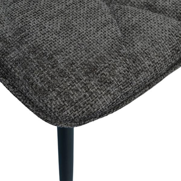 Scaun de bucătărie Evelin YTC-080B Stofă/ Dark Grey Black photo 5