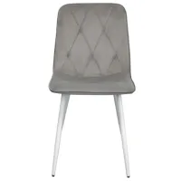 Scaun de bucătărie Evelin YTC-080WH Stofă/ Light Grey White