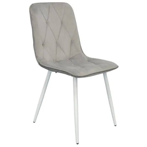 Scaun de bucătărie Evelin YTC-080WH Stofă/ Light Grey White photo 2