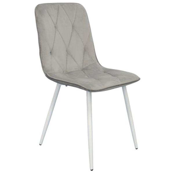 Scaun de bucătărie Evelin YTC-080WH Stofă/ Light Grey White photo 2