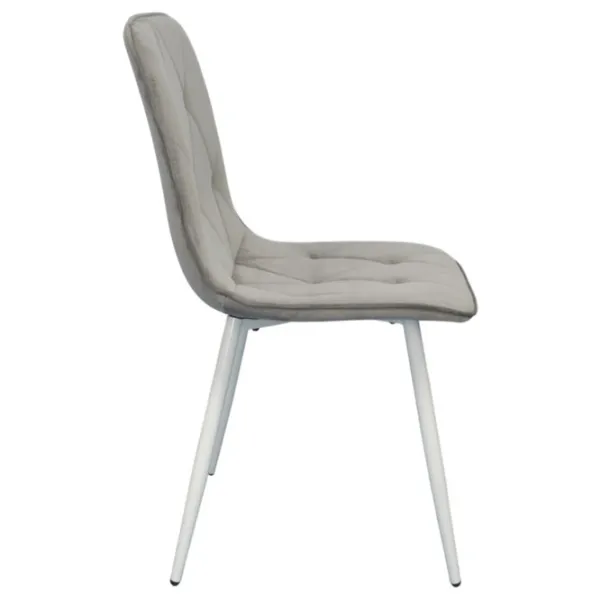 Scaun de bucătărie Evelin YTC-080WH Stofă/ Light Grey White photo 3