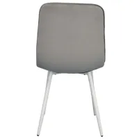 Scaun de bucătărie Evelin YTC-080WH Stofă/ Light Grey White photo 4