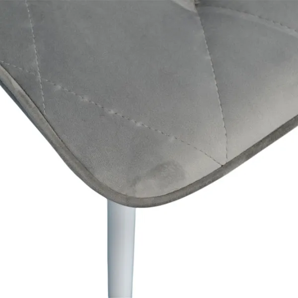 Scaun de bucătărie Evelin YTC-080WH Stofă/ Light Grey White photo 5