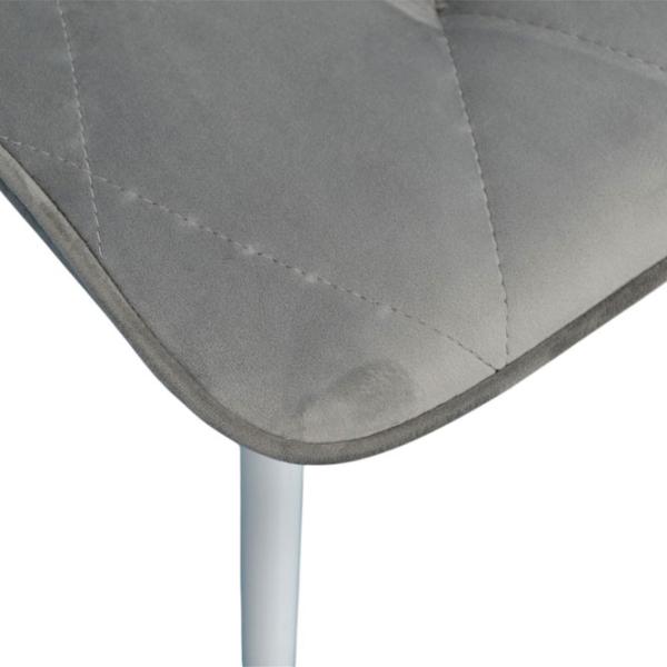 Scaun de bucătărie Evelin YTC-080WH Stofă/ Light Grey White photo 5