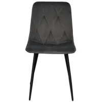 Обеденные стол со стульями Evelin DT 402-3B + 4 YTC-080B BLUVEL-14 Круглая / ДСП / Серый photo 3