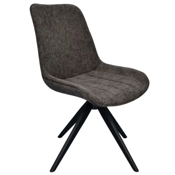 Scaun de bucătărie Evelin YTC-055B SW Stofă/ Dark Gray Black photo 2