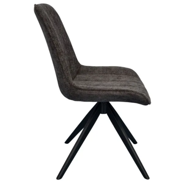 Scaun de bucătărie Evelin YTC-055B SW Stofă/ Dark Gray Black photo 3