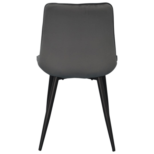 Set masă și scaune Evelin DT 404-3B + 3 YTC-055B BLUVEL-14 Rotundă / PAL / Dark Gray photo 6
