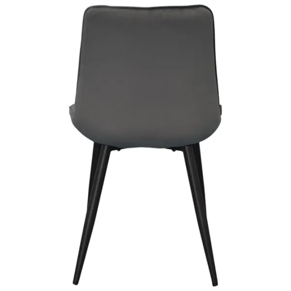 Set masă și scaune Evelin DT 404-6B + 3 YTC-055B BLUVEL-14 Rotundă / PAL / Dark Gray photo 6