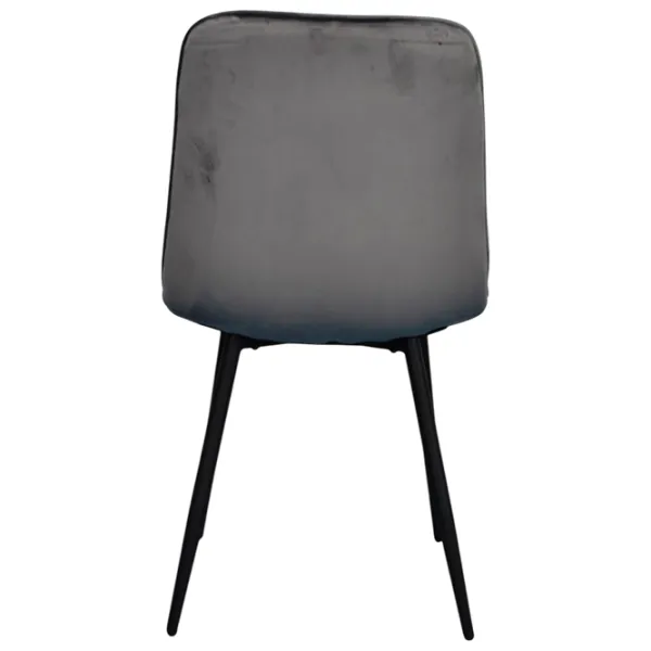 Set masă și scaune Evelin DT 404-6B + 3 YTC-078B BLUVEL-14 Rotundă / PAL / Dark Gray photo 6