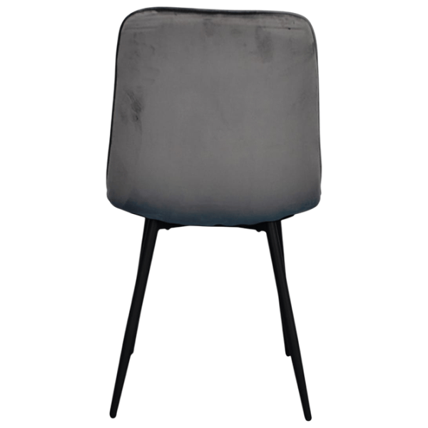 Set masă și scaune Evelin DT 404-6B + 3 YTC-078B BLUVEL-14 Rotundă / PAL / Dark Gray photo 6