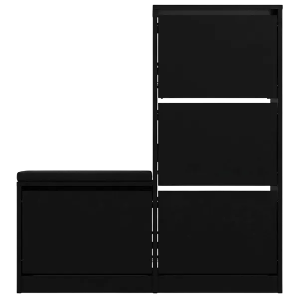 Dulap pentru antreu Showdeko Dude Bench&Shoe Cabinet PAL / Black photo 1