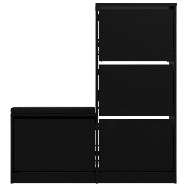 Dulap pentru antreu Showdeko Dude Bench&Shoe Cabinet PAL / Black photo 1