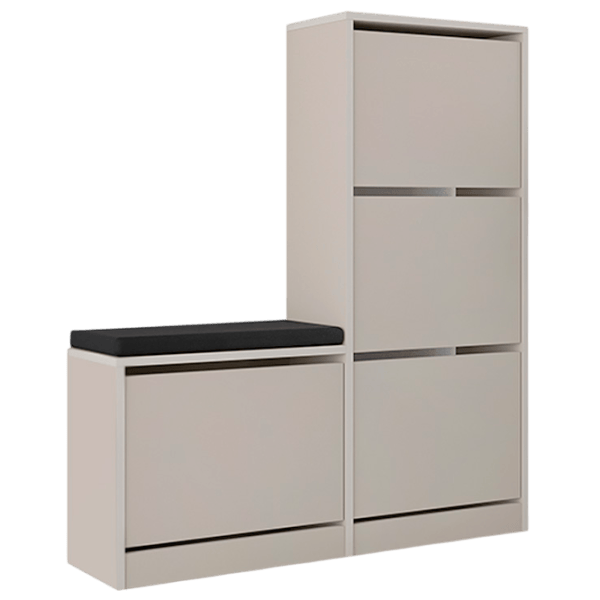 Dulap pentru antreu Showdeko Dude Bench&Shoe Cabinet PAL / Nisip photo 1