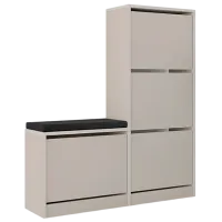 Dulap pentru antreu Showdeko Dude Bench&Shoe Cabinet PAL / Nisip