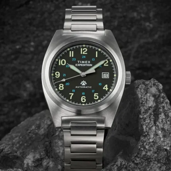 Ceas de mână pentru bărbați Timex TW2Y39600 Mecanic / 39 mm photo 2