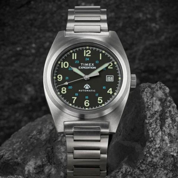 Ceas de mână pentru bărbați Timex TW2Y39600 Mecanic / 39 mm photo 2