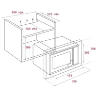 Cuptor cu microunde Teka MB 6200 BI WH Încorporabil / 700 W / White photo 4