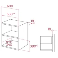 Cuptor cu microunde Teka MSEG 620 BK Încorporabil / 1250 W / Black photo 2