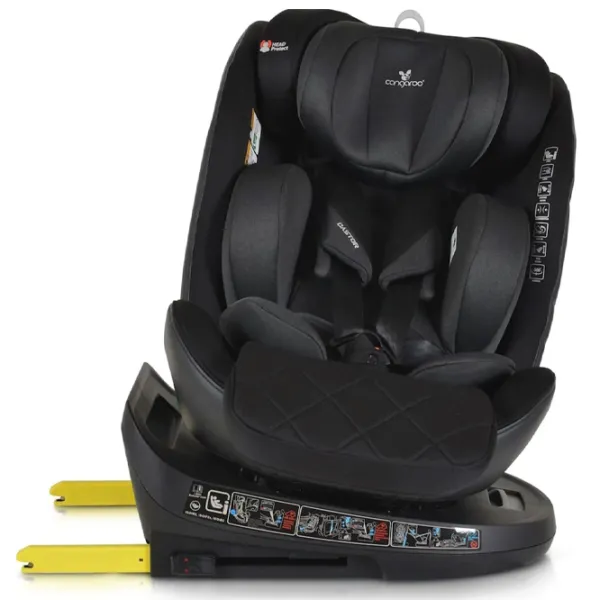 Scaun auto Cangaroo Castor I-size  0 luni - 12 ani / 36 kg / Black photo 4