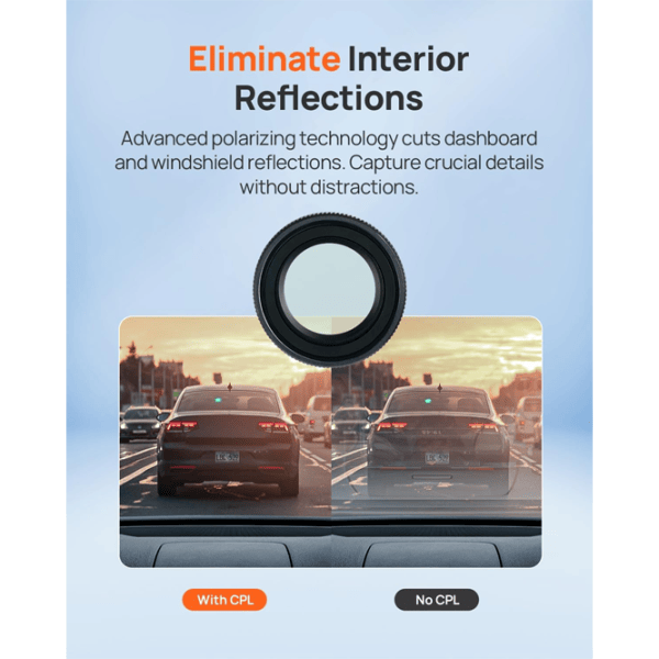 Filtru pentru cameră auto 70mai E3 CPL / Black photo 5