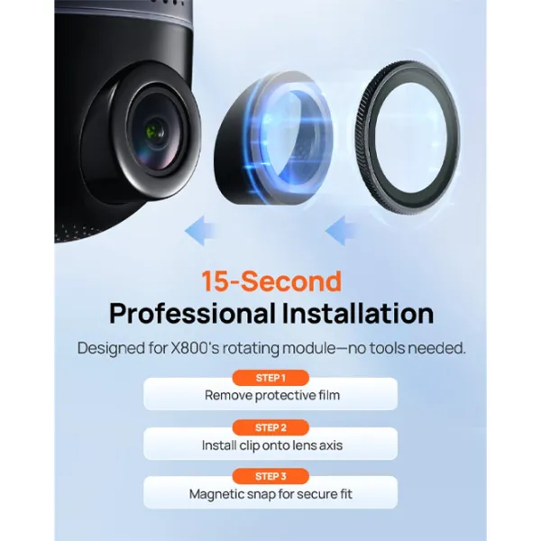 Filtru pentru cameră auto 70mai E3 CPL / Black photo 7