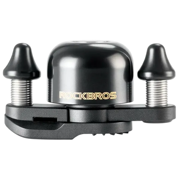Велосипедный звонок Rockbros Dual Hammer Черный Серебристый photo 1
