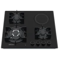 Plită încorporabilă pe gaz Backer HMEH 603G1RAD Vitroceramică / Black