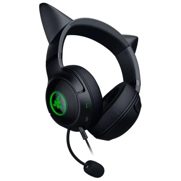 Căști Razer Kraken Kitty Edition V2 Green Black Cu fir/ Gaming photo 3