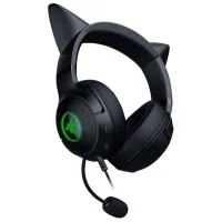 Căști Razer Kraken Kitty Edition V2 Green Black Cu fir/ Gaming photo 3