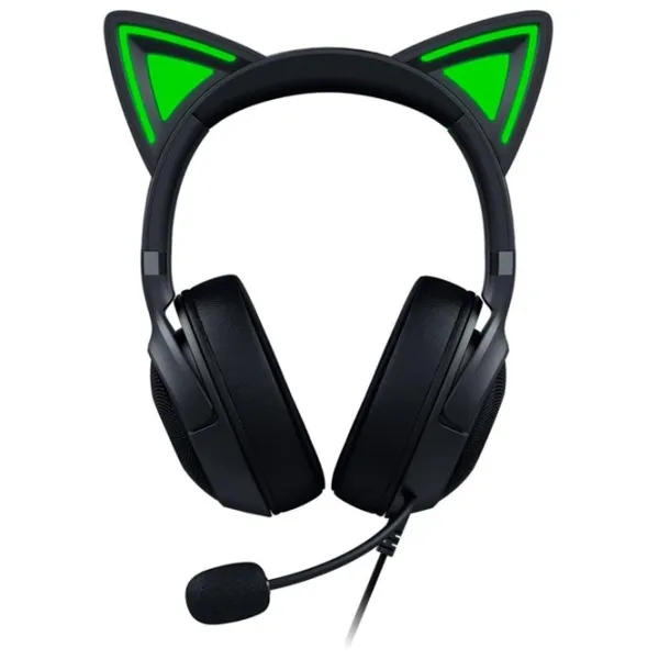 Căști Razer Kraken Kitty Edition V2 Green Black Cu fir/ Gaming photo 5