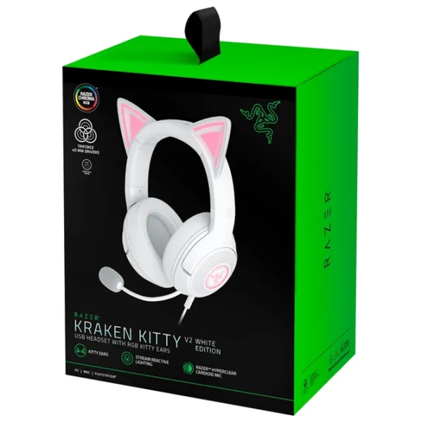 Căști Razer Kraken Kitty Edition V2 Pink Quartz Cu fir/ Gaming photo 6