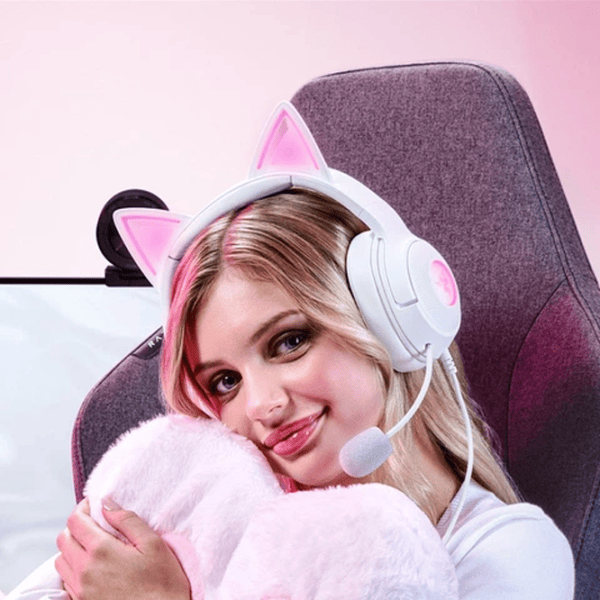 Căști Razer Kraken Kitty Edition V2 Pink Quartz Cu fir/ Gaming photo 9