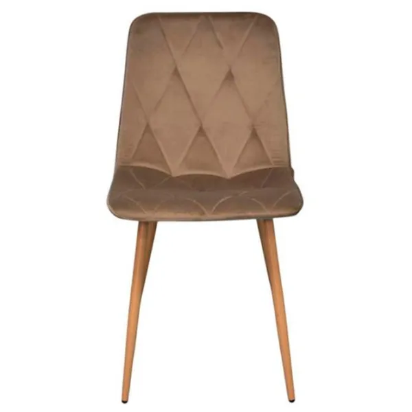 Scaun de bucătărie Evelin YTC-080 Wo Stofă/ Brown Lemn photo 1