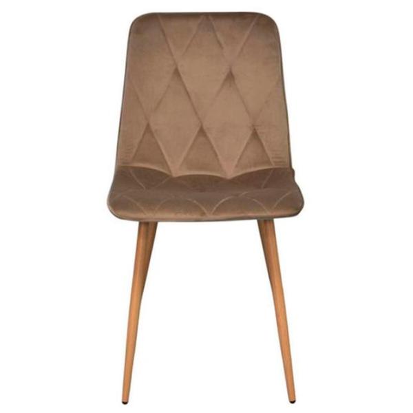 Scaun de bucătărie Evelin YTC-080 Wo Stofă/ Brown Lemn photo 1