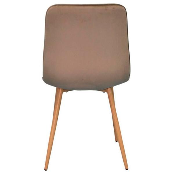 Scaun de bucătărie Evelin YTC-080 Wo Stofă/ Brown Lemn photo 3