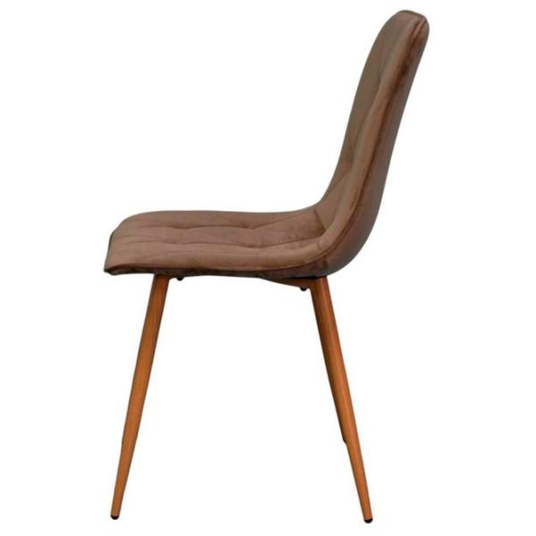 Scaun de bucătărie Evelin YTC-080 Wo Stofă/ Brown Lemn photo 4