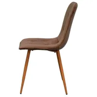 Scaun de bucătărie Evelin YTC-080 Wo Stofă/ Brown Lemn photo 4