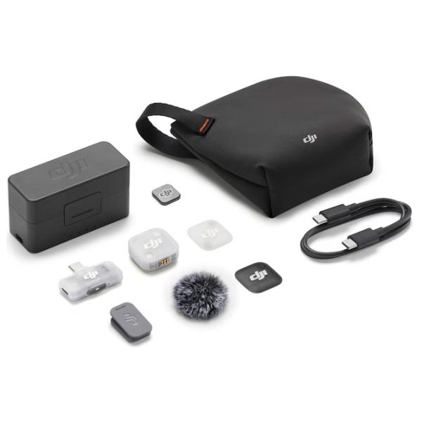 Microfon DJI Mic Mini 2S (1TX+1Mobile RX + Charging Case) Black photo 4
