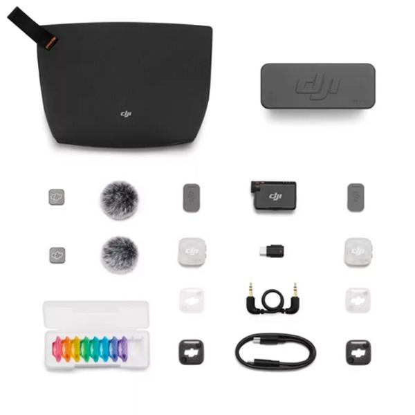 Microfon DJI Mic Mini 2S (2TX + 1RX + Charging Case) Black photo 5