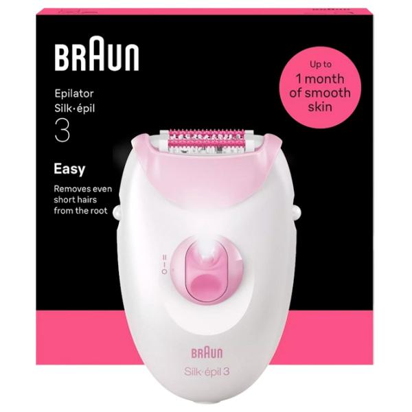 Эпилятор Braun SE3000 Влажная / Pink Розовый photo 3