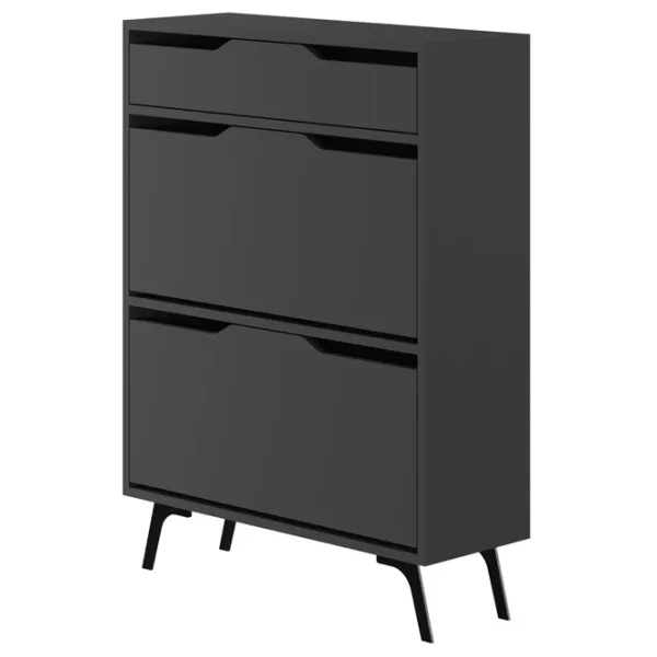 Tumbă pentru încălțăminte Decortie ASTA 110 x 81.6 x 29.5 /Anthracite / photo 1