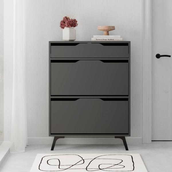 Tumbă pentru încălțăminte Decortie ASTA 110 x 81.6 x 29.5 /Anthracite / photo 3