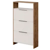 Dulap pentru încălțăminte Showdeko Kaju 139.2 x 78 x 28 /Stejar /White