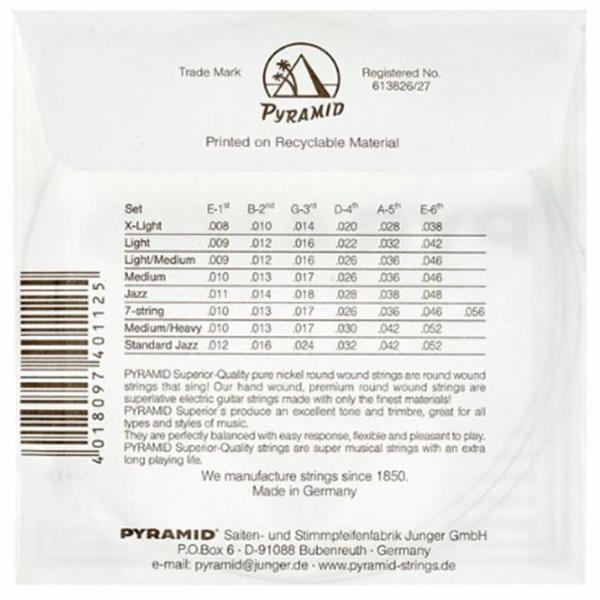 Струны Pyramid 012 Серебряный / Cталь photo 2