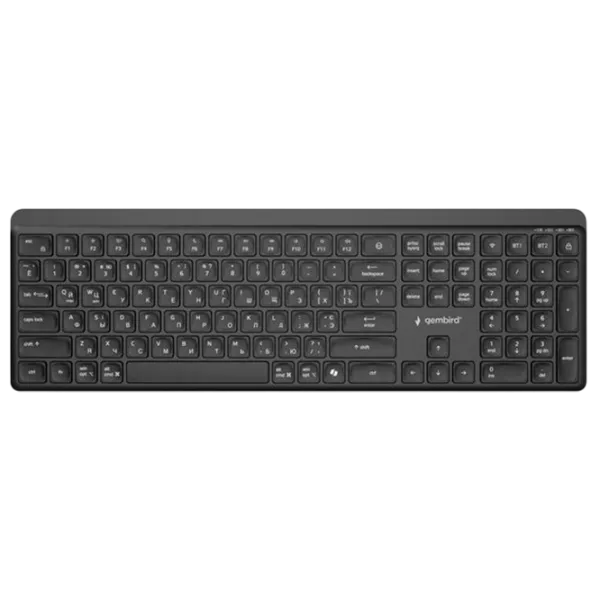 Клавиатура Gembird Slim Pro Business KB-WPS-03-CYRL Беспроводные / Черный photo 1