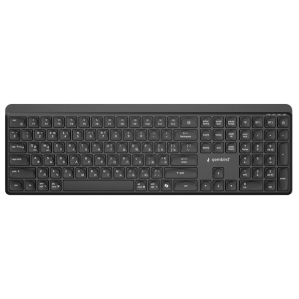 Клавиатура Gembird Slim Pro Business KB-WPS-03-CYRL Беспроводные / Черный photo 1
