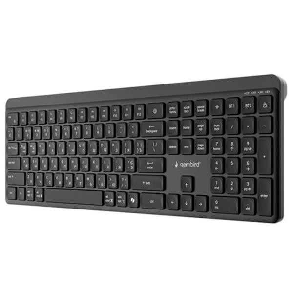 Клавиатура Gembird Slim Pro Business KB-WPS-03-CYRL Беспроводные / Черный photo 6