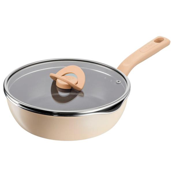 Сковорода Tefal One Pick G1678704 Универсальная / 24 см / Бежевый photo 1