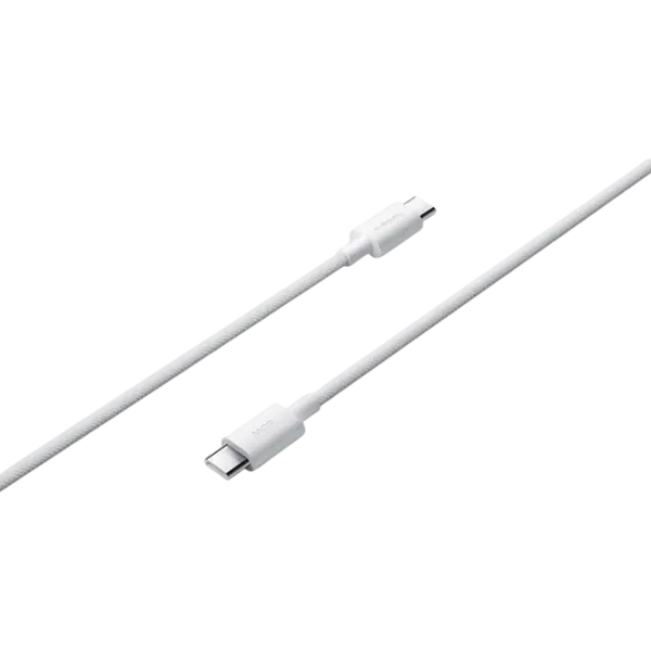 Cablu pentru telefon 3A Braided Xiaomi USB Type-C + USB Type-C 1 m / White photo 1